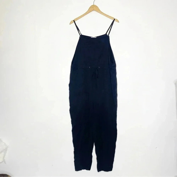 Fat Face Black Ellis Tencel Dungaree Jumpsuit Overalls Size 10 - Picture 8 of 8